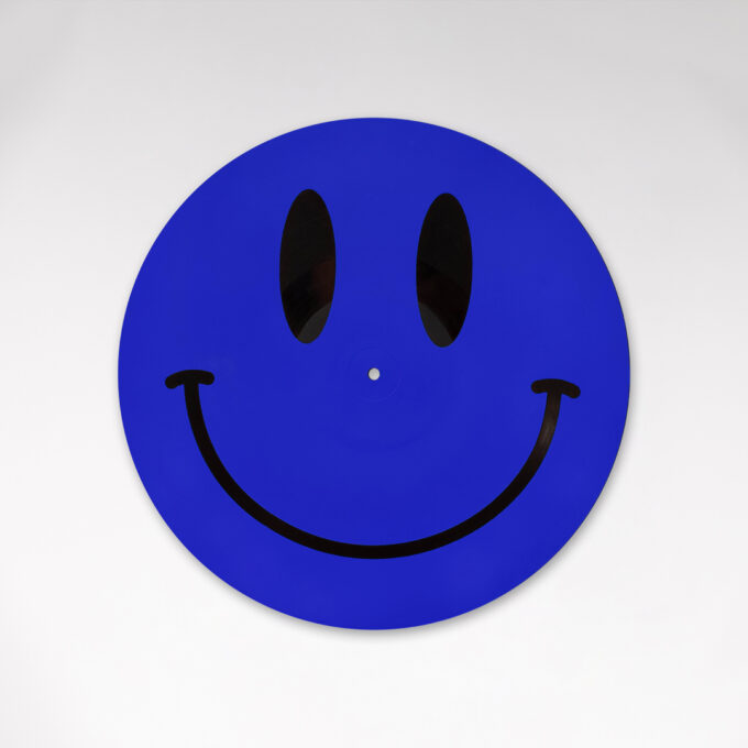 Reversible 12” Vinyl in UV Fluorescent Blue