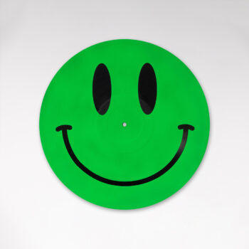 Reversible 12” Vinyl in UV Fluorescent Green