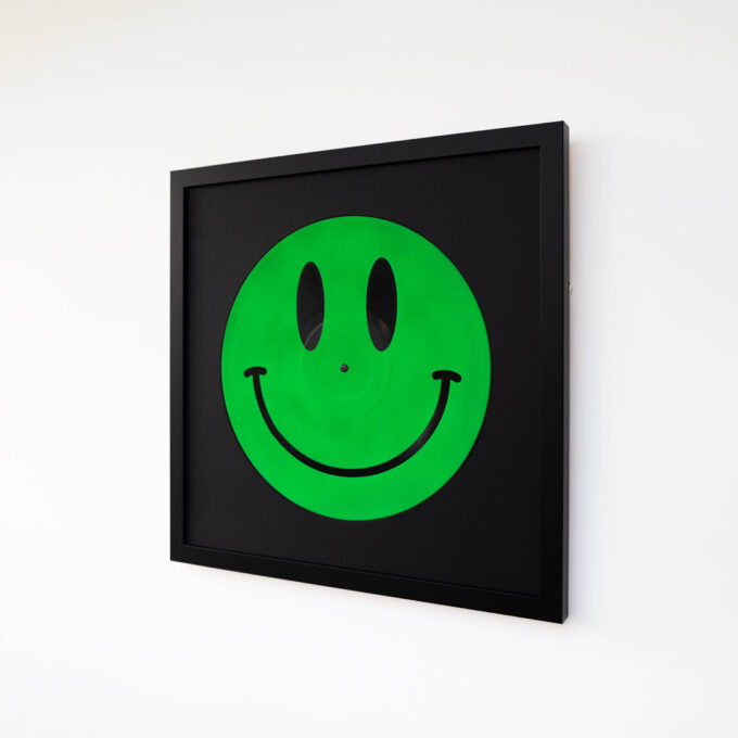 Reversible 12” Vinyl in UV Fluorescent Green