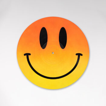 Reversible 12” Vinyl in UV Fluorescent Orange & Yellow