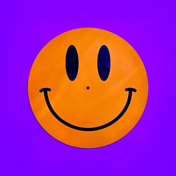 Reversible 12” Vinyl in UV Fluorescent Orange - Image 11