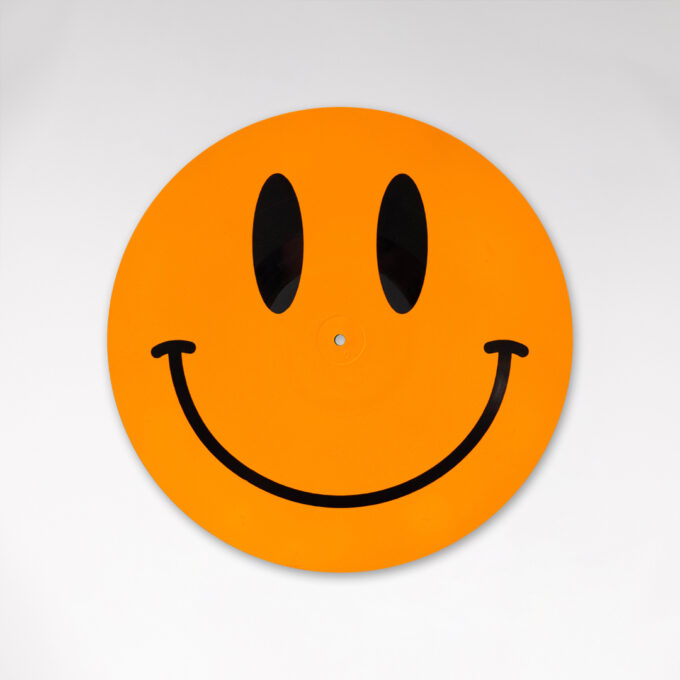 Reversible 12” Vinyl in UV Fluorescent Orange