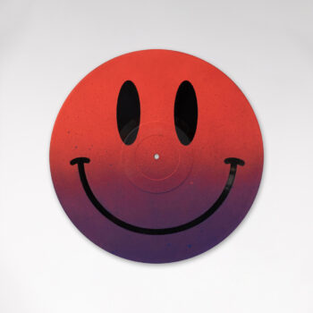 12” Vinyl in UV Fluorescent Red & Blue