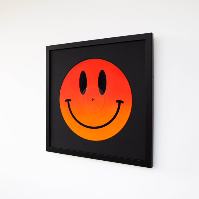 Reversible 12” Vinyl in UV Fluorescent Red & Orange