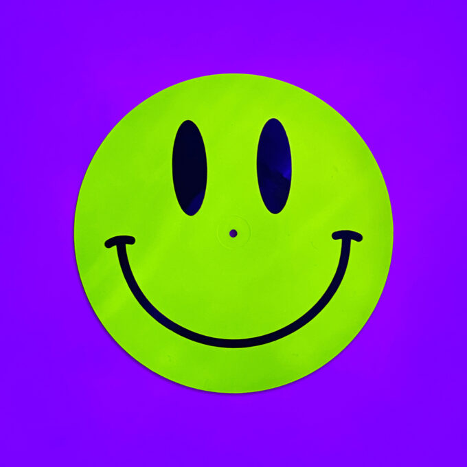 Reversible 12” Vinyl in UV Fluorescent Yellow