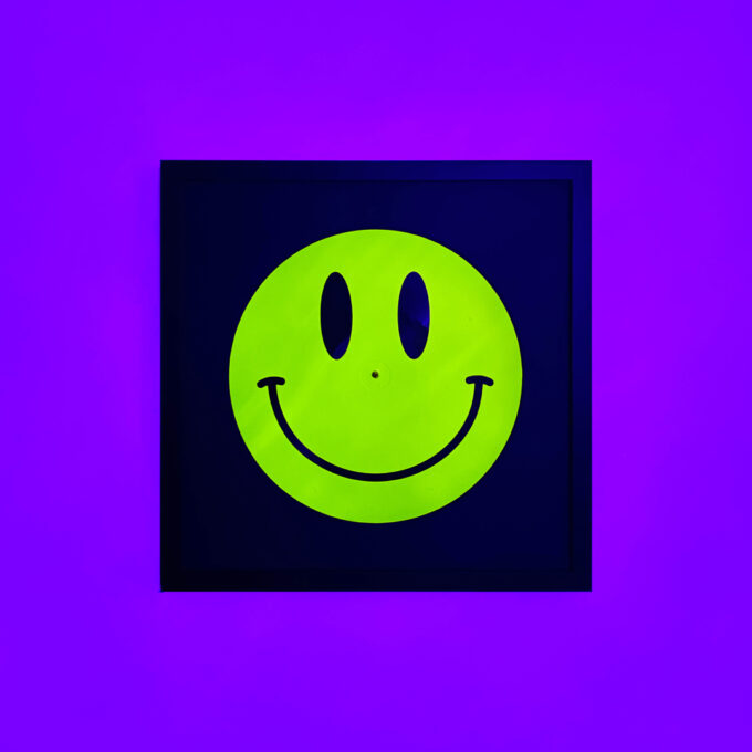 Reversible 12” Vinyl in UV Fluorescent Yellow