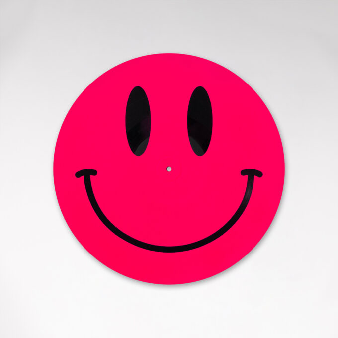 Reversible 12” Vinyl in UV Fluorescent Pink