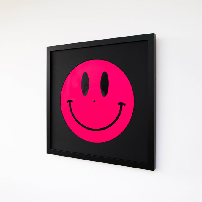 Reversible 12” Vinyl in UV Fluorescent Pink - Image 7